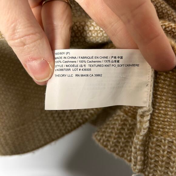 Theory Textured Knit 100% Cashmere Sweater - Picture 6 of 8